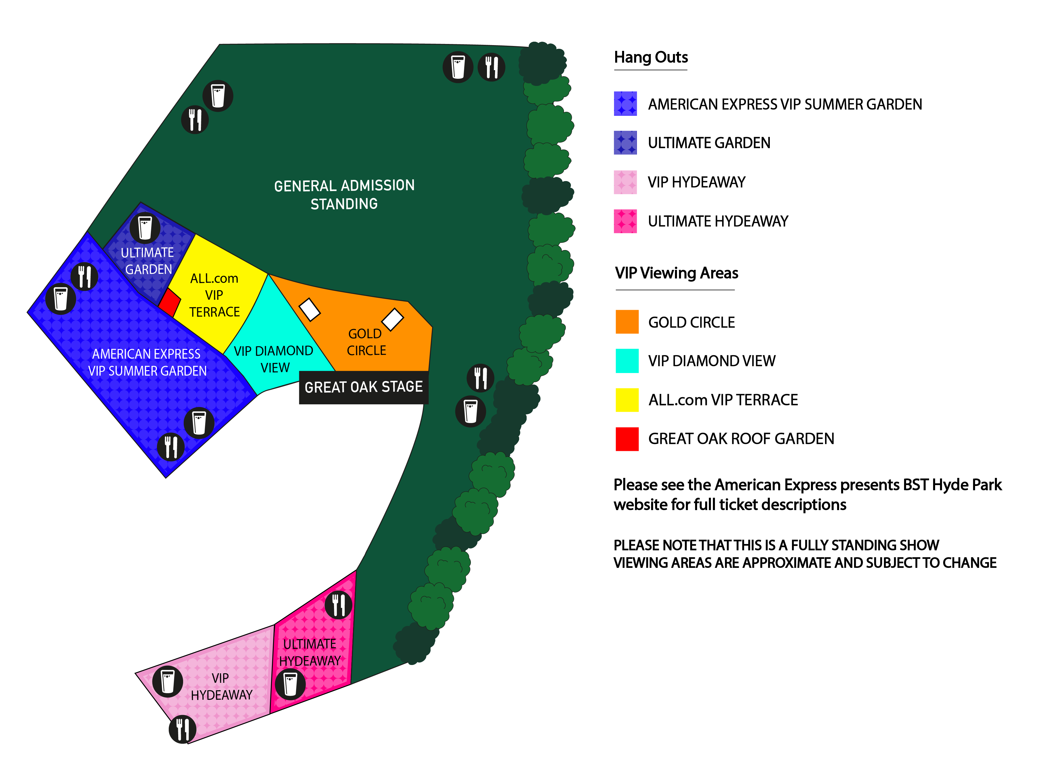 Shania Twain BST Hyde Park London Map 2024